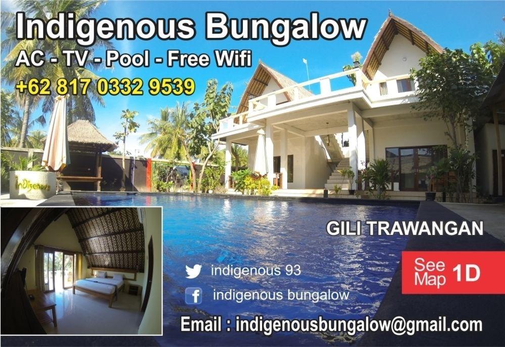 Indigenous Bungalow غيلي تراوانغان المظهر الخارجي الصورة